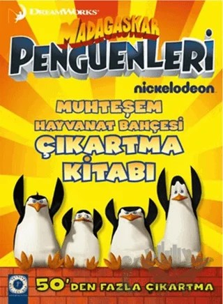 Madagaskar Penguenleri - Muhteşem Hayvanat Bahçesi Çıkartma Kitabı – Kolektif – Artemis Yayınları kitap kapağı