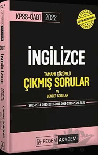 2022 KPSS ÖABT İngilizce Tamamı Çözümlü Çıkmış Sorular – Kolektif – Pegem Akademi Yayıncılık kitap kapağı