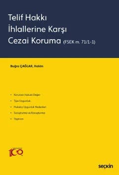 Telif Hakkı İhlallerine Karşı Cezai Koruma (FSEK m. 71/1–1) – Buğra Çağlar – Seçkin Yayıncılık kitap kapağı