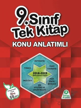 9. Sınıf Tek Kitap Konu Anlatımlı – Kolektif – Örnek Akademi kitap kapağı