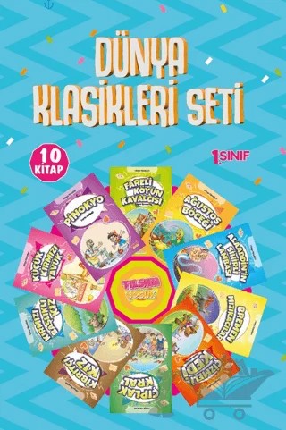 1. Sınıflar için Dünya Klasikleri Seti – 10 Kitap – Kollektif – Tılsım Yayınevi kitap kapağı