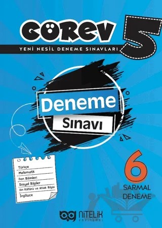Görev 5 Deneme Sınavı (6 Sarmal Deneme) – Kolektif – Nitelik Yayınları - Bayilik kitap kapağı