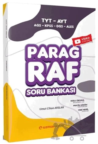 KPSS MEB-AGS DGS ALES TYT AYT Paragraf Soru Bankası – Umut Cihan Arslan – Uzman Kariyer Yayınları kitap kapağı