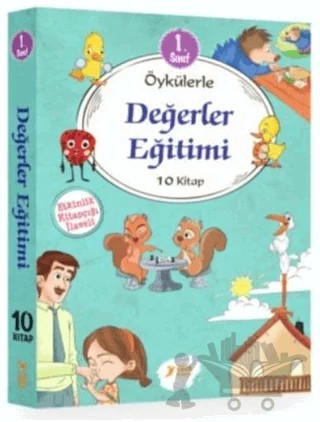 1. Sınıf Öykülerle Değerler Eğitimi Seti (10 Kitap Takım) – Kolektif – Yuva Yayınları kitap kapağı