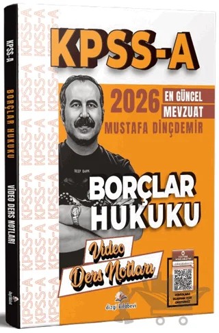 2026 KPSS A Borçlar Hukuku Video Ders Notları – Mustafa Dinçdemir – Dizgi Kitap kitap kapağı