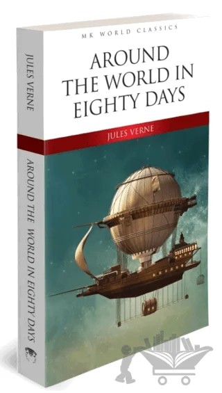 Around The World in Eighty Days – Jules Verne – MK Publications kitap kapağı