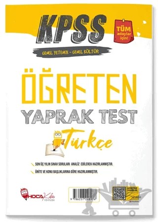 Hoca Kafası KPSS Türkçe Öğreten Yaprak Test – Kolektif – Hoca Kafası Yayınları kitap kapağı