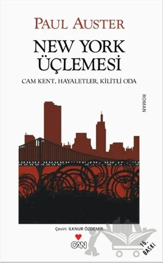 New York Üçlemesi – Paul Auster – Can Yayınları kitap kapağı