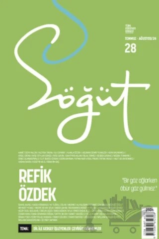Söğüt - Türk Edebiyatı Dergisi Sayı 28 / Temmuz - Ağustos 2024 – Söğüt Dergisi Yayınları kitap kapağı