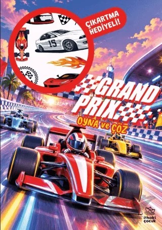 Grand Prix - Oyna ve Çöz Çıkartmalı Etkinlik Kitabı – Kolektif – İthaki Çocuk Yayınları kitap kapağı