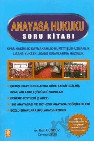 Anayasa Hukuku Soru Kitabı – Halil Gündüz – Ekin Basım Yayın kitap kapağı