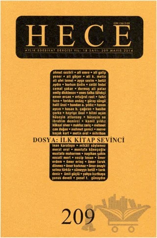 Hece Aylık Edebiyat Dergisi Sayı: 209 / Mayıs 2014 – Hece Dergisi kitap kapağı