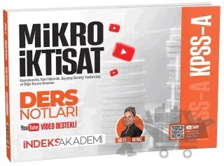 2026 KPSS A Grubu Mikro İktisat Video Ders Notları – Bilge Beyaz – İndeks Akademi Yayıncılık kitap kapağı
