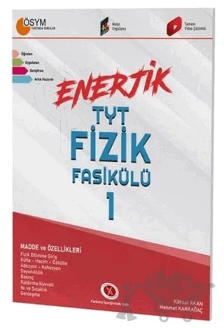 Enerjik TYT Fizik Fasikülü - 1 – Mehmet Karaağaç – Karaağaç Yayıncılık kitap kapağı