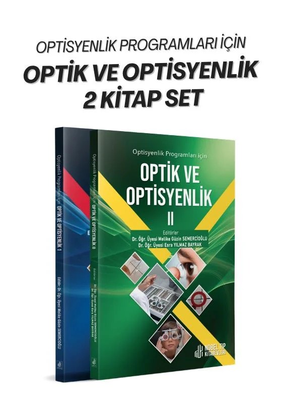 Optisyenlik Programları için Optik ve Optisyenlik 2 Kitap Set – Nobel Tıp Kitabevi kitap kapağı