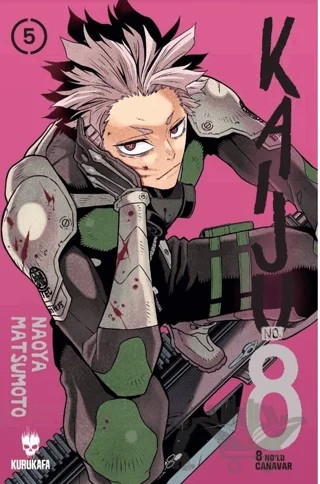 Kaiju No: 8 - 8 No’lu Canavar 5 – Naoya Matsumoto – Kurukafa Yayınevi kitap kapağı