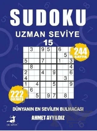 Sudoku Uzman Seviye 15 – Ahmet Ayyıldız – Olimpos Yayınları kitap kapağı