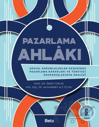 Pazarlama Ahlakı – Ömer Torlak – Beta Yayınevi kitap kapağı
