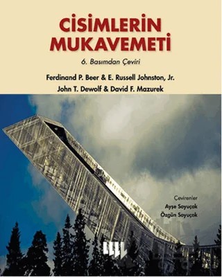 Cisimlerin Mukavemeti – David F. Mazurek, E.Russell Johnston, Ferdinand P Beer, John T. Dewolf – Literatür Yayıncılık kitap kapağı