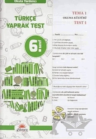 6. Sınıf Okula Yardımcı Türkçe Yaprak Test – Kolektif – Güneş Yayın Dağıtım kitap kapağı