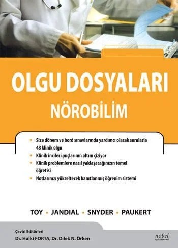 Olgu Dosyaları Nörobilim – Toy,  , Jandial, Snyder, Paukert – Nobel Tıp Kitabevleri kitap kapağı