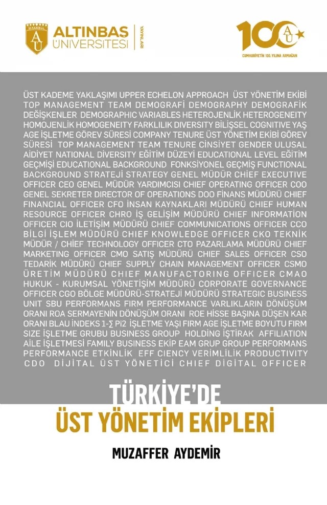 Türkiye’de Üst Yönetim Ekipleri – Muzaffer Aydemir – Altınbaş Üniversitesi Yayınları kitap kapağı