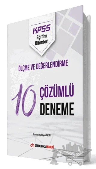 2022 KPSS Eğitim Bilimleri Ölçme ve Değerlendirme Çözümlü 10 Deneme – Hüseyin İşeri – Dijital Hoca kitap kapağı