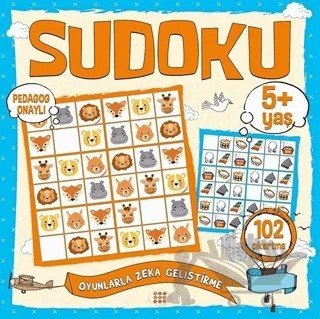 Çocuklar İçin Sudoku Çıkartmalı (5+ Yaş) – Kolektif – Dokuz Çocuk kitap kapağı