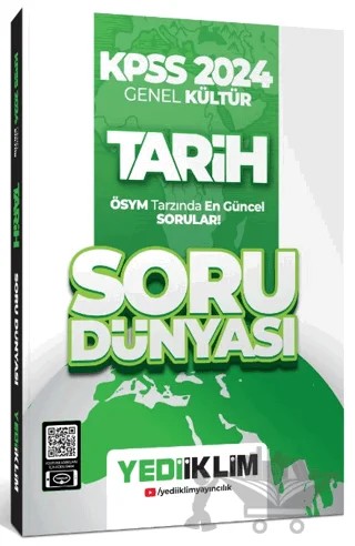 KPSS Genel Kültür Tarih Soru Dünyası – Kolektif – Yediiklim Yayınları kitap kapağı