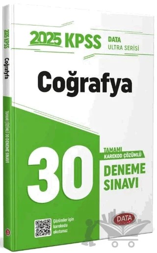 2025 KPSS Ultra Serisi Coğrafya 30 Deneme Sınavı – Kolektif – Data Yayınları kitap kapağı