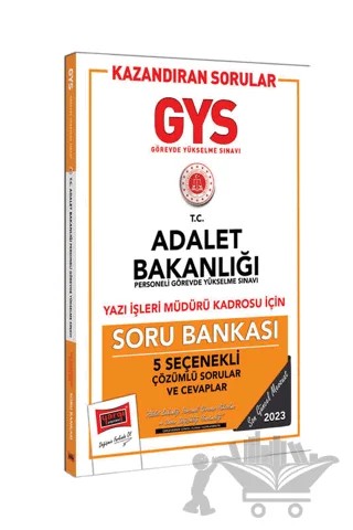 2023 Adalet Bakanlığı GYS Yazı İşleri Müdürlüğü Kazandıran Sorular Tamamı Çözümlü Soru Bankası – Kolektif – Yargı Yayınevi kitap kapağı