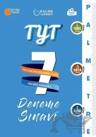 Palme YKS TYT 7 Deneme Palmetre Video Çözümlü – Kolektif – Palme Yayınları kitap kapağı