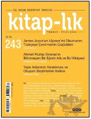 Kitap-lık Dergisi Sayı: 243 Temmuz - Eylül 2026 – Yapı Kredi Yayınları kitap kapağı