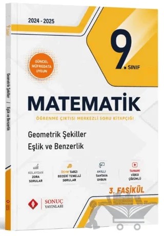 9. Sınıf Matematik Geometrik Şekiller Eşlik ve Benzerlik Soru Kitapçığı – Kollektif – Sonuç Yayınları kitap kapağı