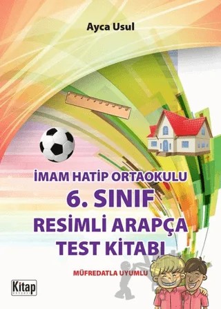 İmam Hatip Ortaokulu 6. Sınıf Resimli Arapça Test Kitabı – Ayca Usul – Kitap Dünyası Yayınları kitap kapağı