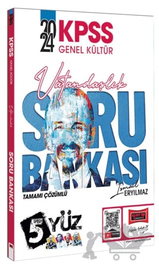 KPSS Genel Kültür 5Yüz Vatandaşlık Tamamı Çözümlü Soru Bankası – İsmail Eryılmaz – Yargı Yayınevi kitap kapağı
