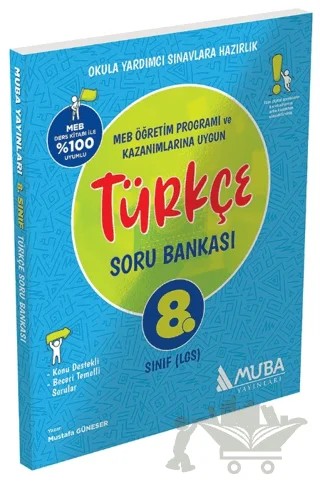 8. Sınıf Türkçe Soru Bankası – Mustafa Güneser – Muba Yayınları kitap kapağı