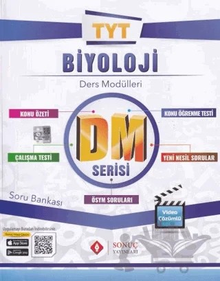 2024 -2025 TYT DM Serisi Biyoloji Soru Bankası – Kolektif – Sonuç Yayınları kitap kapağı