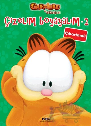 Çizelim Boyayalım 2 - Garfield ile Arkadaşları (Çıkartmalı) – Kolektif – Yapı Kredi Yayınları kitap kapağı