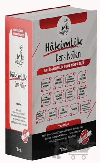 İmtiyaz Adli Hakimlik Ders Notları Seti – Metin Kaya, İbrahim Akdoğan, Ali Sakinci, Bahadır Erkol, Erhan Güneş, İlke Açan, Derya Yılmazer, Fatih Tuğrul Demirkale, Salih Polat – Temsil Kitap kitap kapağı