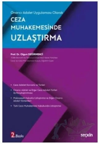Ceza Muhakemesinde Uzlaştırma – Olgun Değirmenci – Seçkin Yayıncılık kitap kapağı