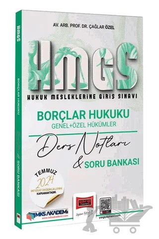 2025 Hukuk Mesleklerine Giriş Sınavı Borçlar Hukuku Genel ve Özel Hükümler Ders Notları ve Soru Bankası – Çağlar Özel – Yargı Yayınevi kitap kapağı