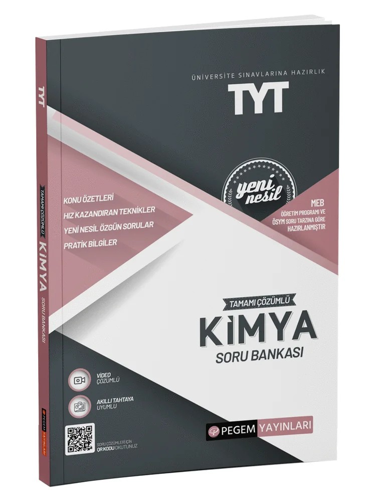 TYT Kimya Soru Bankası – Komisyon – Pegem Akademi Yayıncılık kitap kapağı