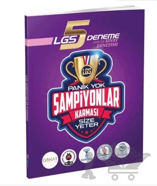 LGS 5 Deneme Panik Yok Şampiyonlar Karması Size Yeter – Kolektif – Kanıt Yayıncılık kitap kapağı