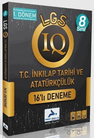 Paraf IQ İnkılap Tarihi 16'lı Deneme 1. Dönem Konuları – Kolektif – Paraf Yayınları kitap kapağı