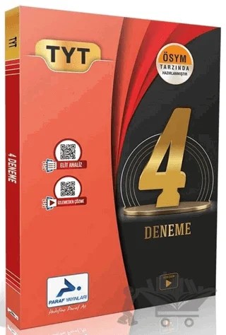 TYT 4 Fasikül Deneme Video Çözümlü – Kolektif – Paraf Yayınları kitap kapağı