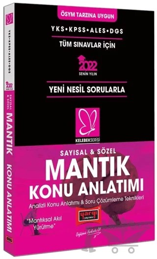 2022 YKS KPSS ALES DGS Kelebek Serisi Sayısal Sözel Mantık Konu Anlatımı – Kolektif – Yargı Yayınevi kitap kapağı