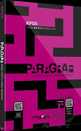 2023 KPSS Paragraf Konu Özetli Yeni Nesil Soru Bankası Tamamı Video Çözümlü – Kolektif – Marka Yayınları kitap kapağı