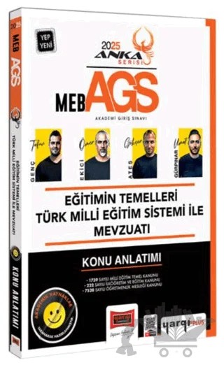 MEB-AGS Anka Serisi Eğitimin Temelleri Türk Milli Eğitim Sistemi ve Mevzuatı Konu Anlatımı – Kollektif – Yargı Yayınevi kitap kapağı