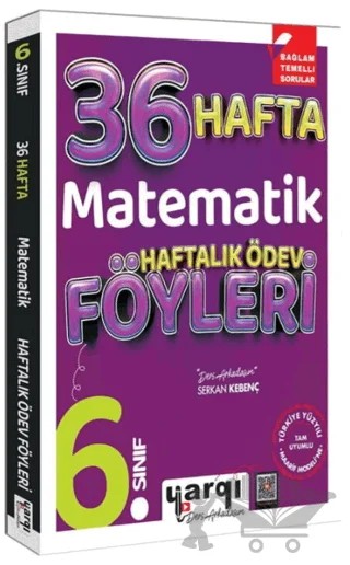 Yargı Ders Arkadaşım 6. Sınıf Matematik 36 Haftalık Ödev Föyleri – Yargı Yayınevi kitap kapağı